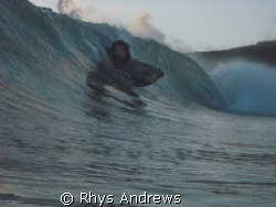 just a little shot of my mate dropping into a barrel by Rhys Andrews 